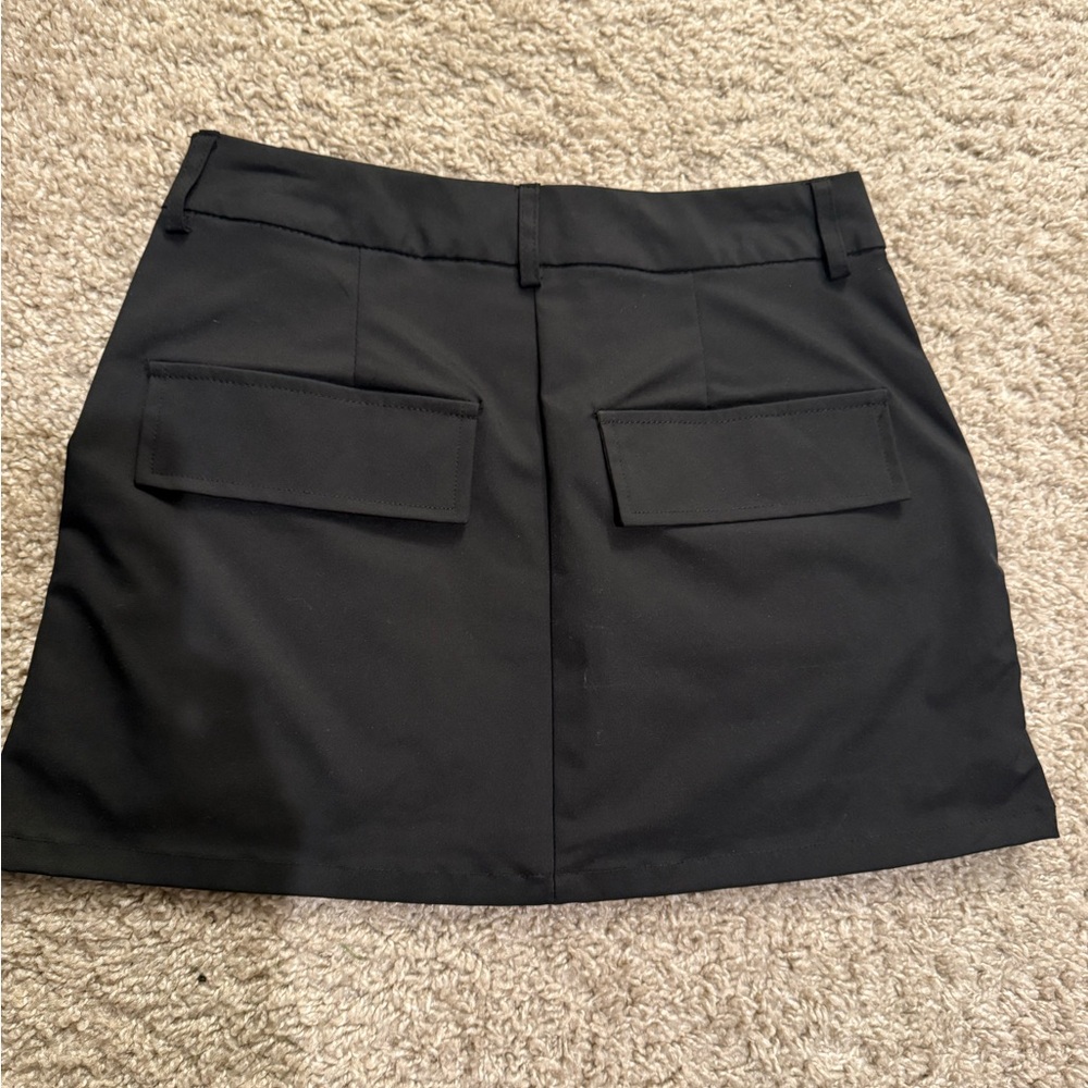 Black Mini Skirt with Pockets